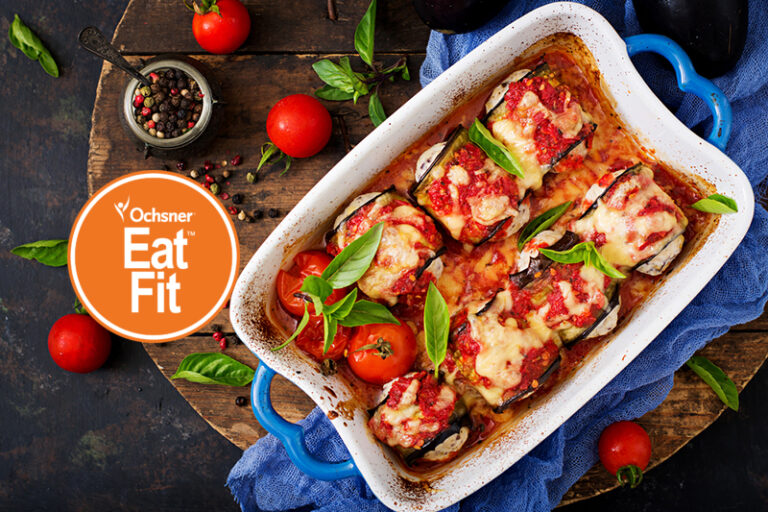 Skinny Stuffed Eggplant Rolls