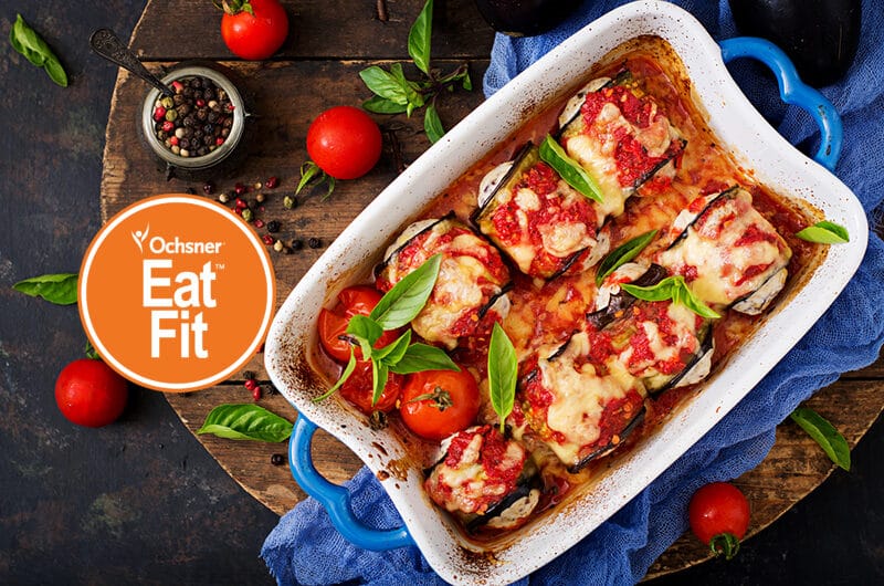 Skinny Stuffed Eggplant Rolls